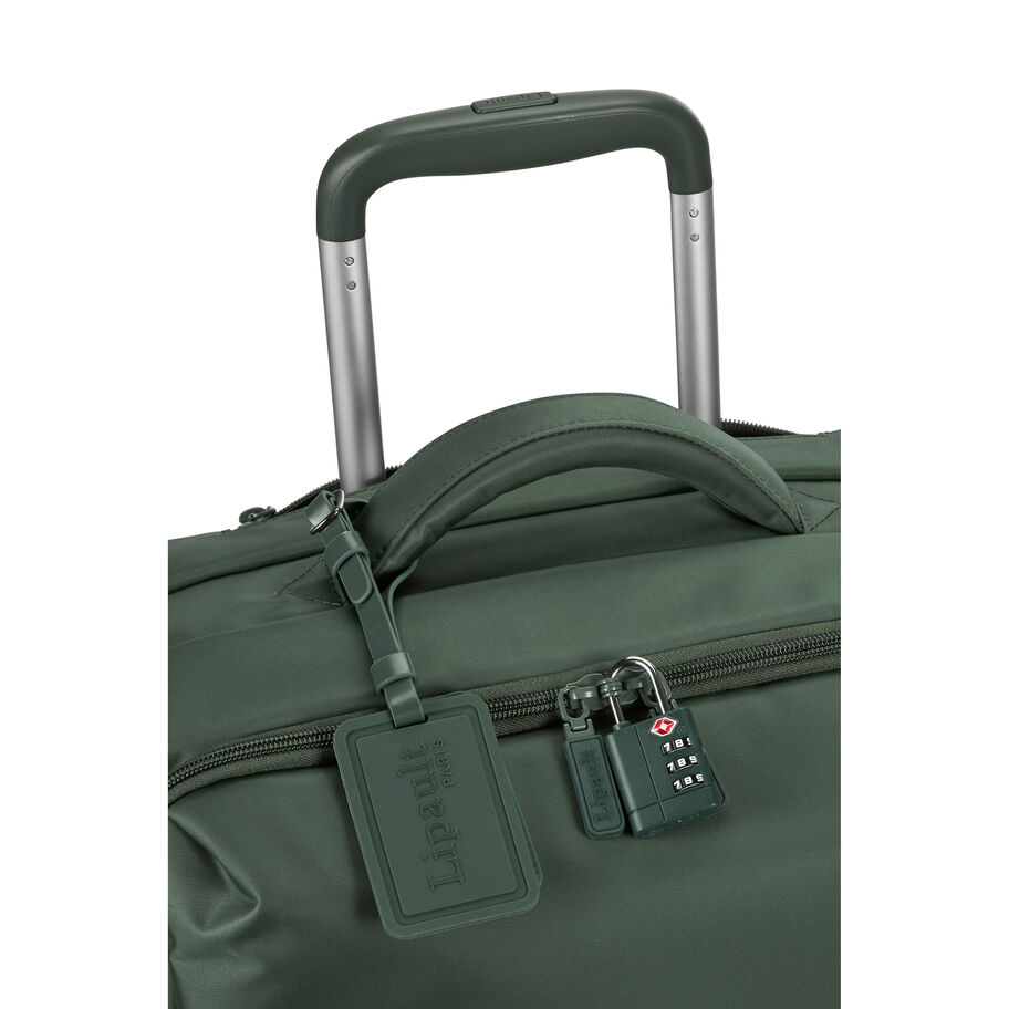 Lipault Foldable Plume Cabin Upright, Khaki Green, Top Pull Handles image number 6
